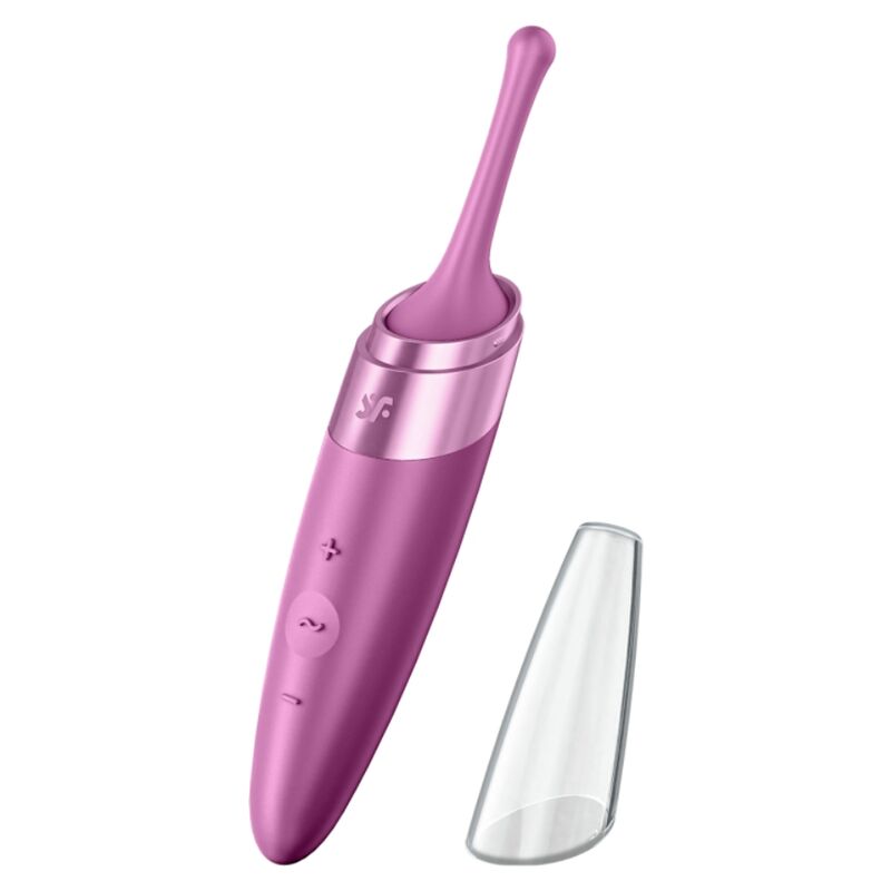 Satisfyer - Vibrador Twirling Delight com ponta de clitóris roxo