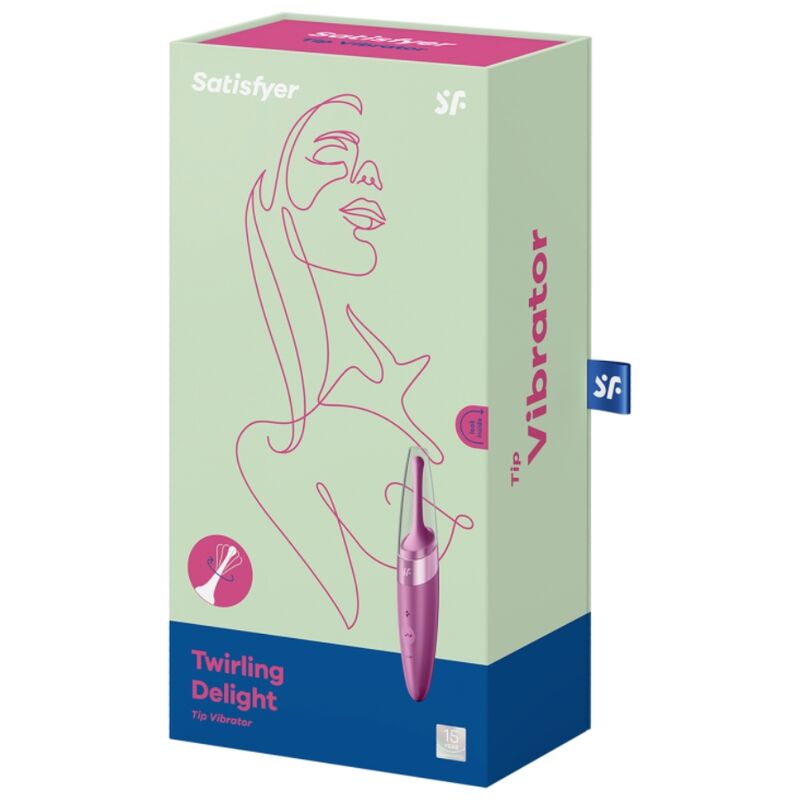 Satisfyer - Vibrador Twirling Delight com ponta de clitóris roxo