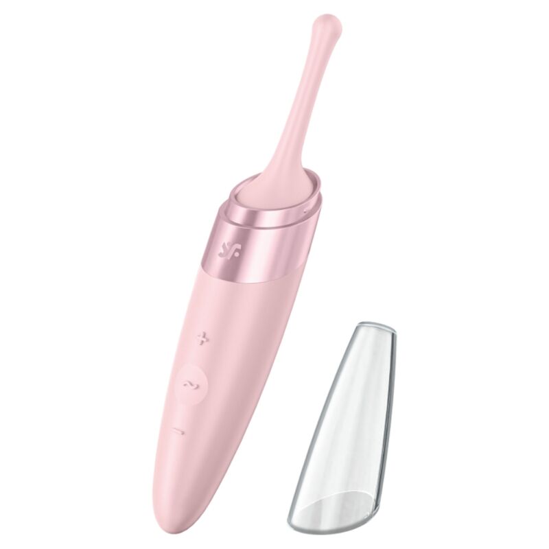 Satisfyer - Vibrador Twirling Delight com ponta de clitóris rosa