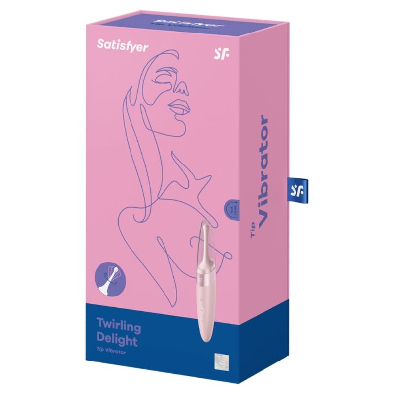 Satisfyer - Vibrador Twirling Delight com ponta de clitóris rosa