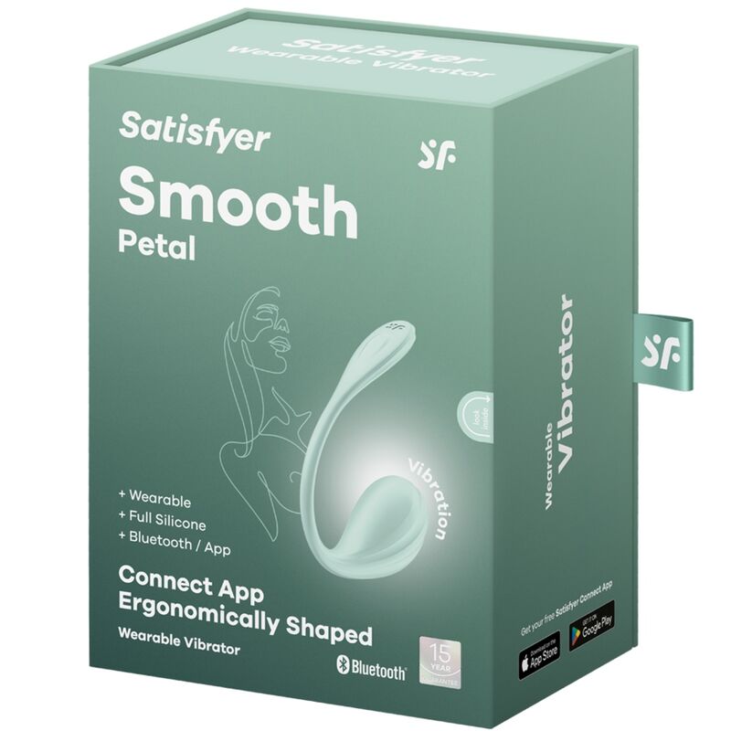 Satisfyer - Estimulador de Ponto G Smooth Petal Water Green Aplicativo Gratuito