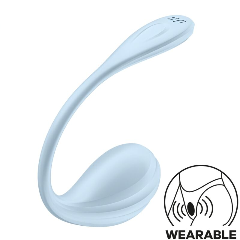 Satisfyer - Estimulador de Ponto G Smooth Petal Azul Céu Aplicativo Gratuito