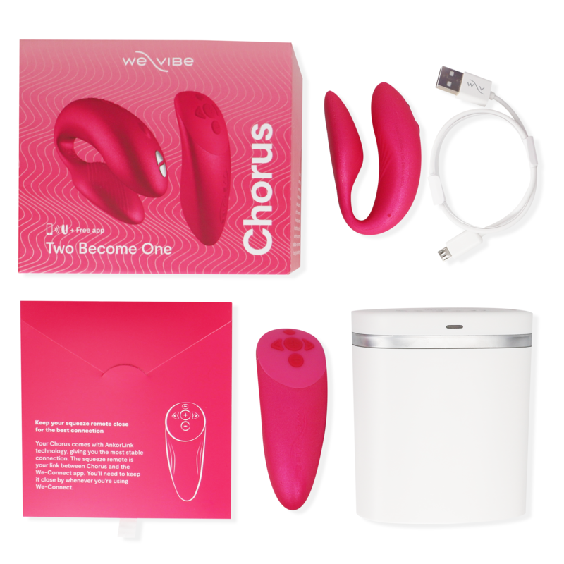 WE-VIBE - VIBRADOR CHORUS PARA CASAIS COM CONTROLE DE APERTO ROSA