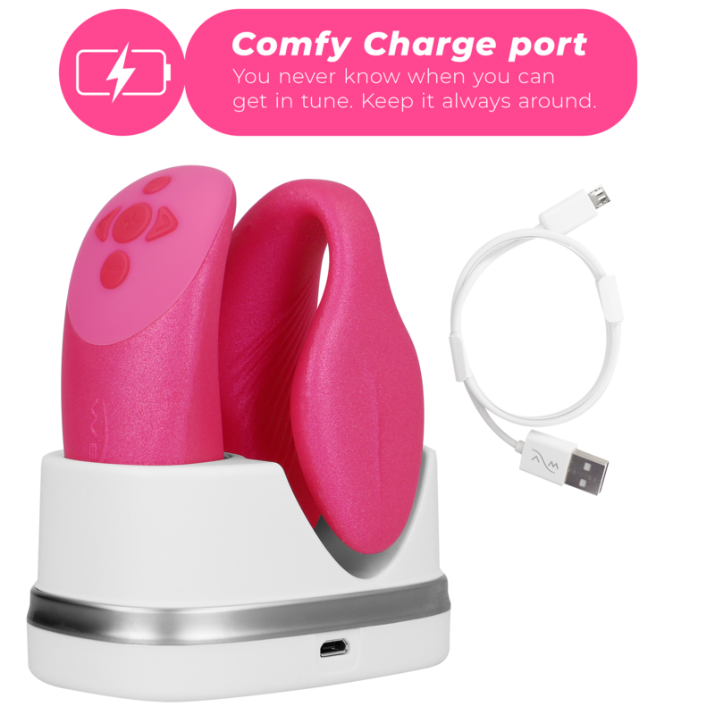 WE-VIBE - VIBRADOR CHORUS PARA CASAIS COM CONTROLE DE APERTO ROSA
