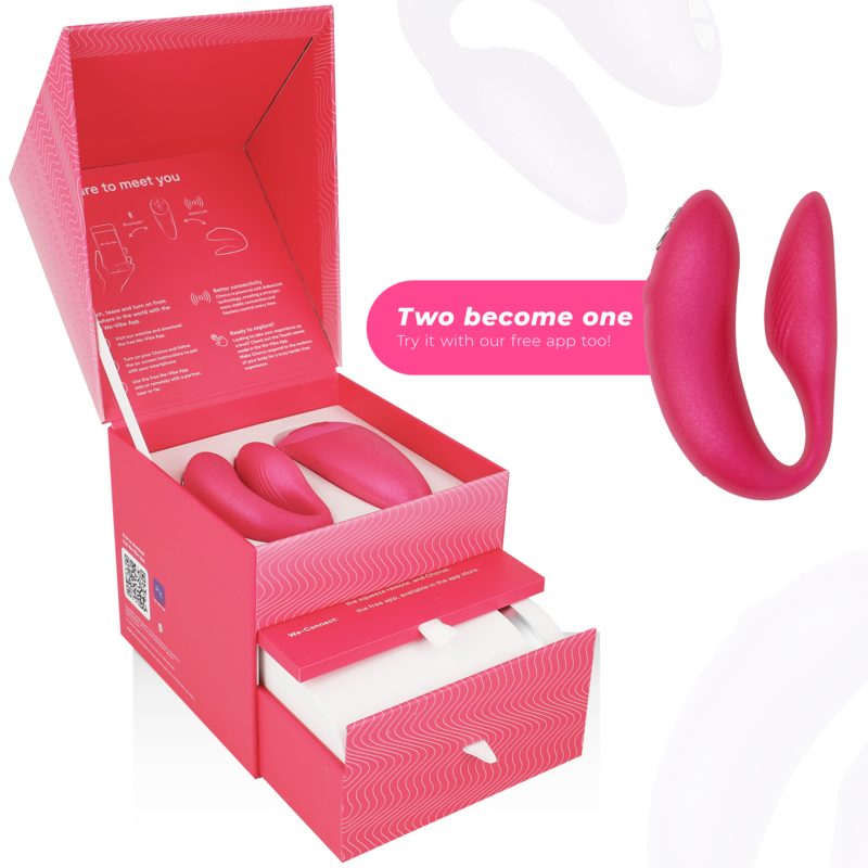 WE-VIBE - VIBRADOR CHORUS PARA CASAIS COM CONTROLE DE APERTO ROSA