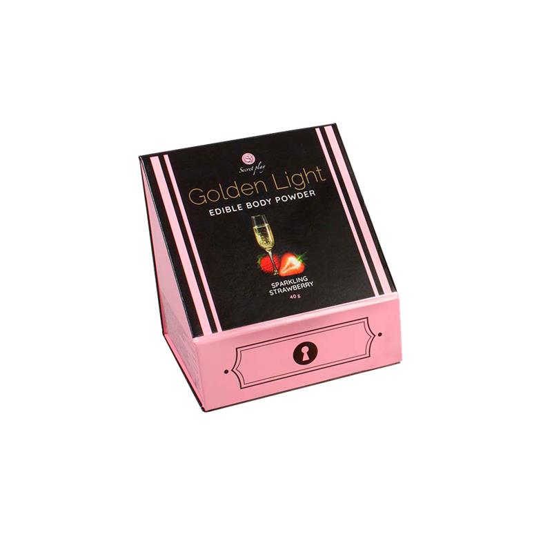 100% Edible Powder Kit and Feather Tickler Sparkling Strawberry
