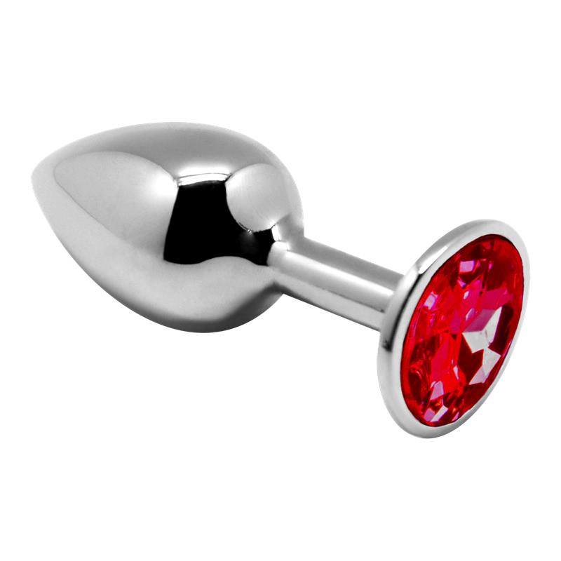 3 Metal Butt Plug Set with Jewel