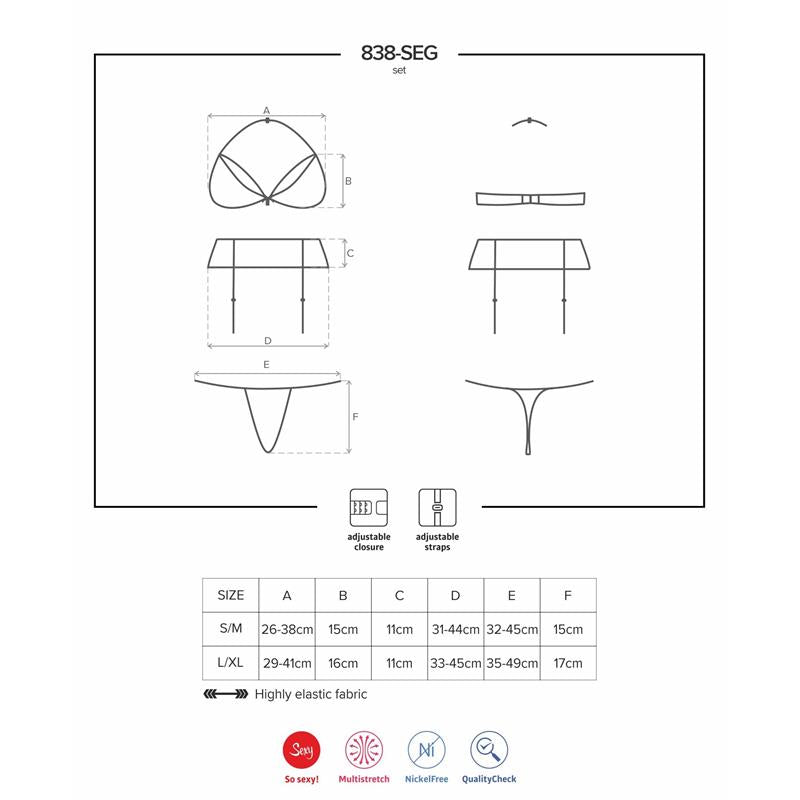 3 Pieces Set 838-SEG-3