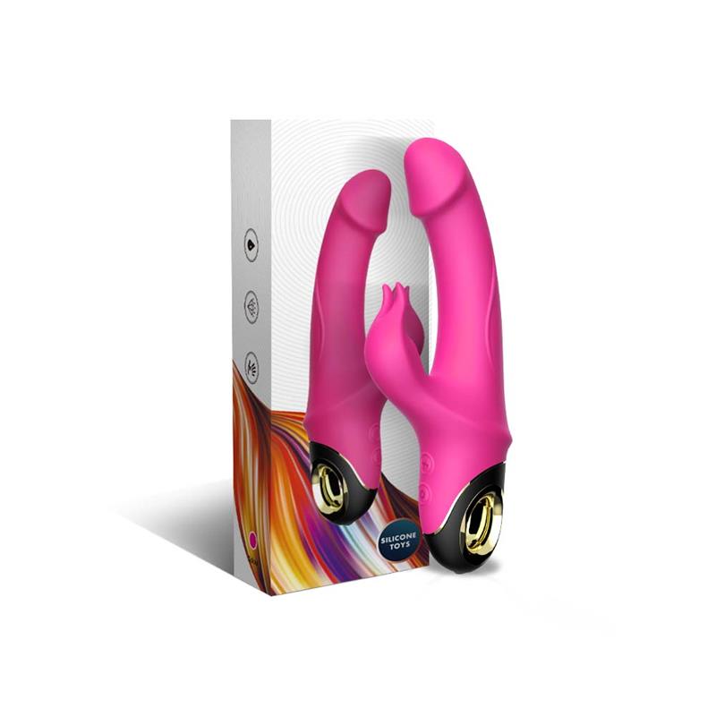 360º Rotation Rabbit vibrator Pink