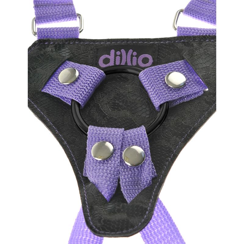 7 Strap-On Suspender Harness Set Purple