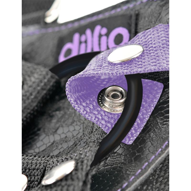 7 Strap-On Suspender Harness Set Purple