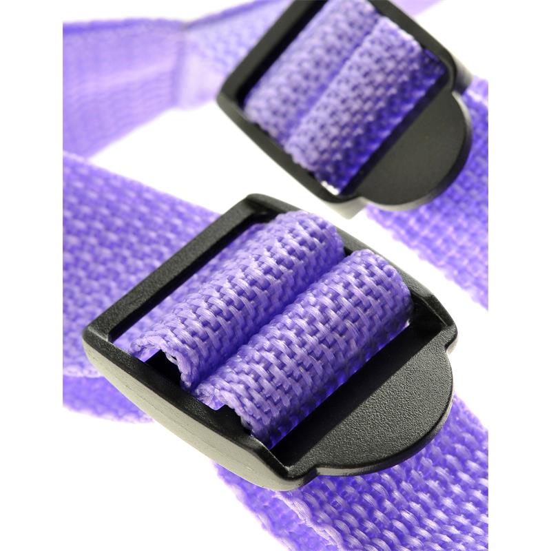7 Strap-On Suspender Harness Set Purple