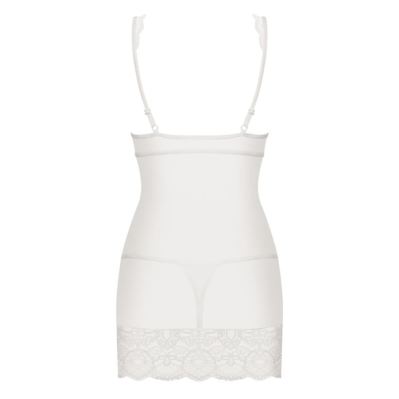 853-CHE-2 Chemise AND Thong White