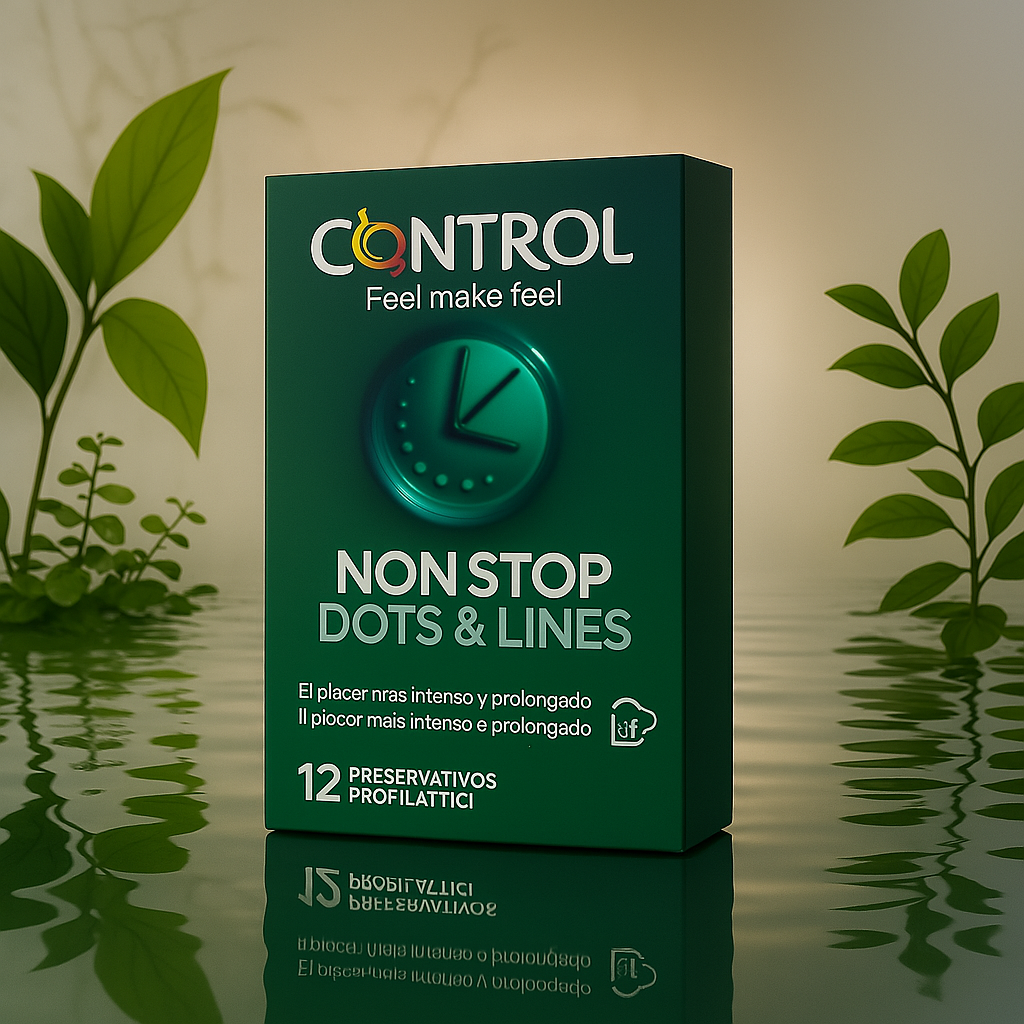 CONTROL CONDOMS - NONSTOP DOTS AND LINES 12 UNITS