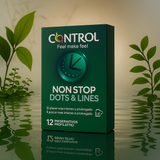 CONTROL CONDOMS - NONSTOP DOTS AND LINES 12 UNITS
