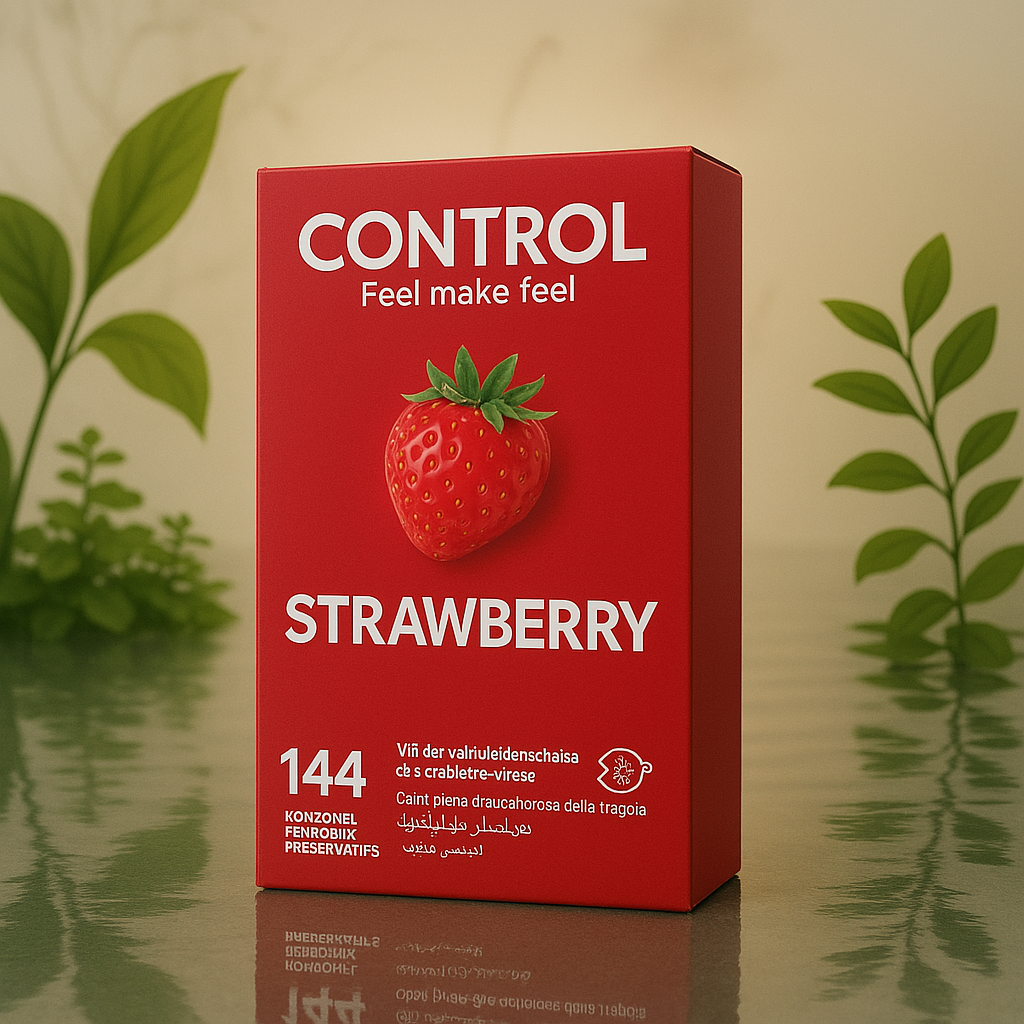 CONTROL CONDOMS - ADAPTA STRAWBERRY 144 UNITS