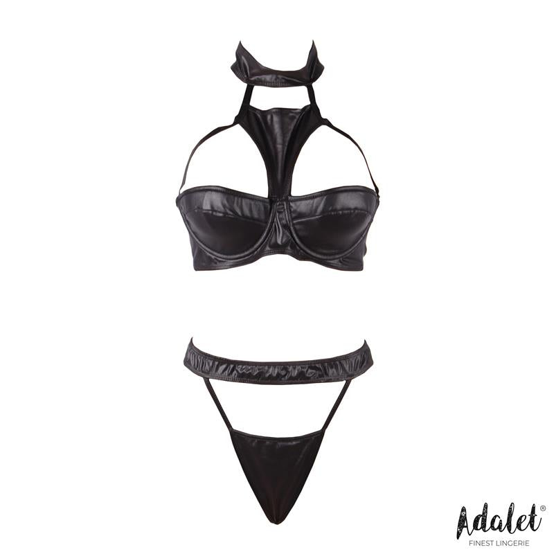 Addis Bra Set with Choker and High-Waisted Thong