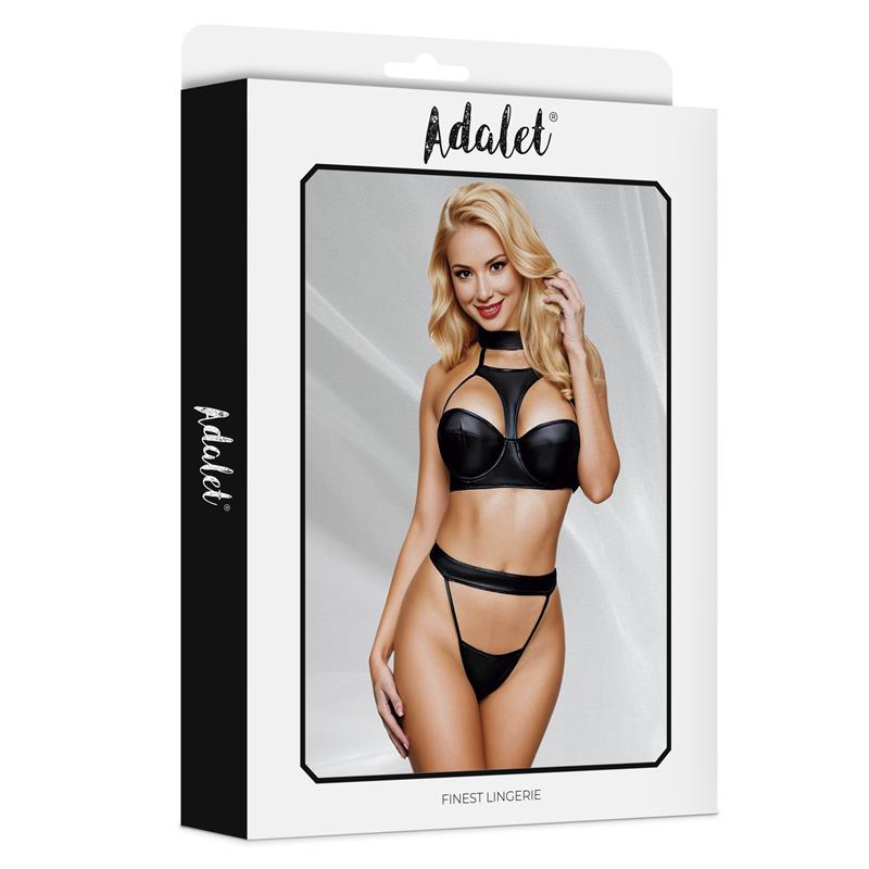 Addis Bra Set with Choker and High-Waisted Thong