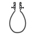 Adjustable nipple clamps with black chain
