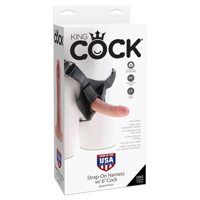 Adjustable Strap-On with Dildo 6 - Flesh
