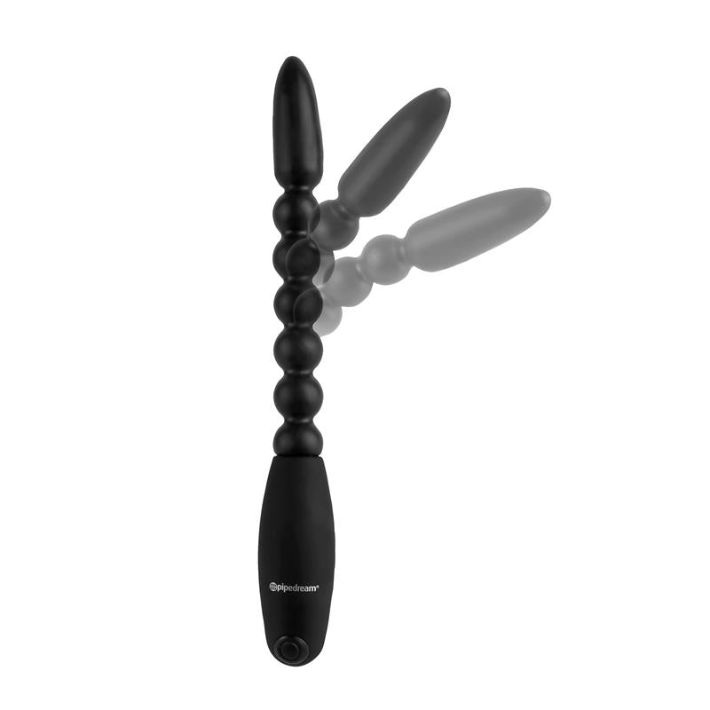 Anal Balls with Vibration Flexa Pleaser Black