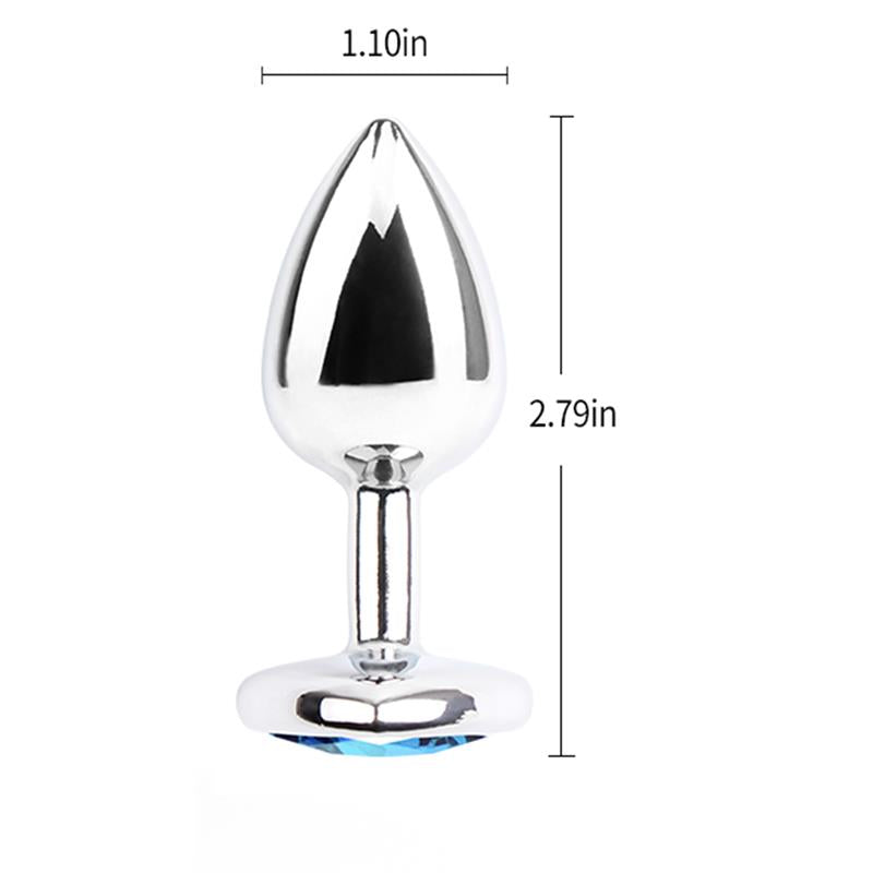 Anal Plug with Heart Gem