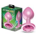 Anodyzed Anal Plug Pink with Jewel Size L