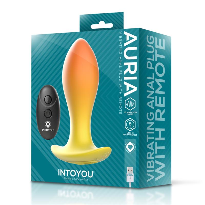 Auria Vibrating Anal Plug with Remote Control USB-C