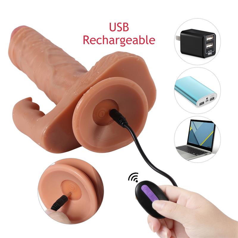 Austin Dildo with 10 Modes of Vibration and Clitoris Stimulator