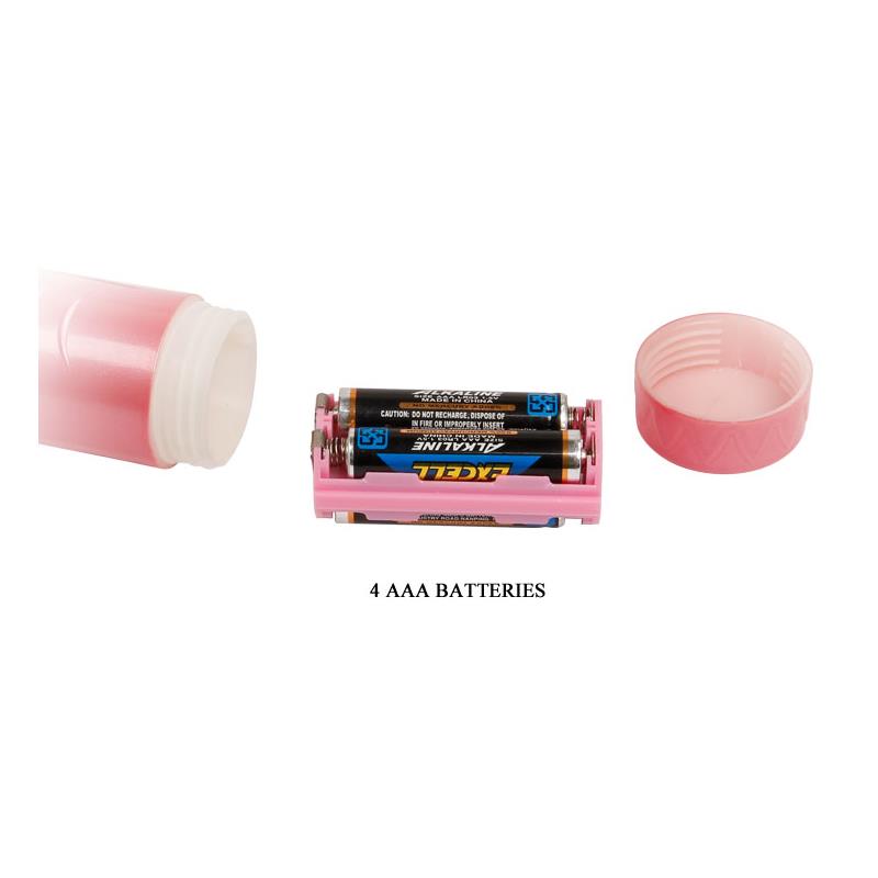Baile Vibrating Strap-on with Dildo Pink  18 cm