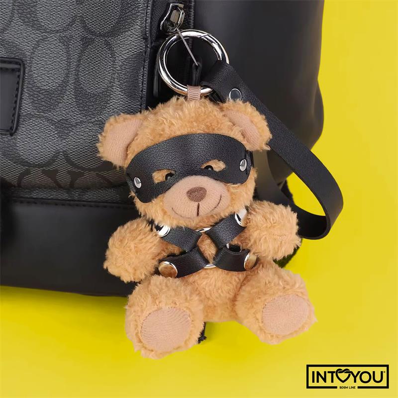 Bearly Keychain BDSM Teddy Bear with Chest Harness