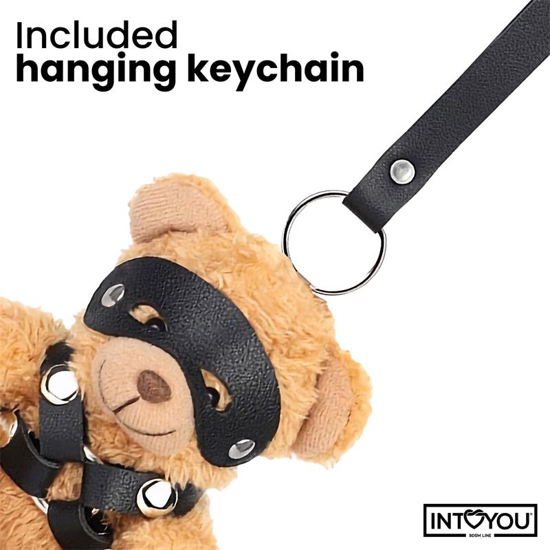 Bearly Keychain BDSM Teddy Bear with Chest Harness