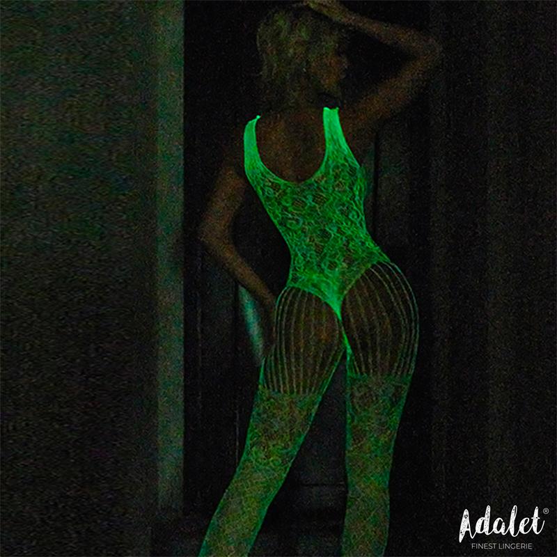Beatrice Bodystocking Glow In Dark One Size