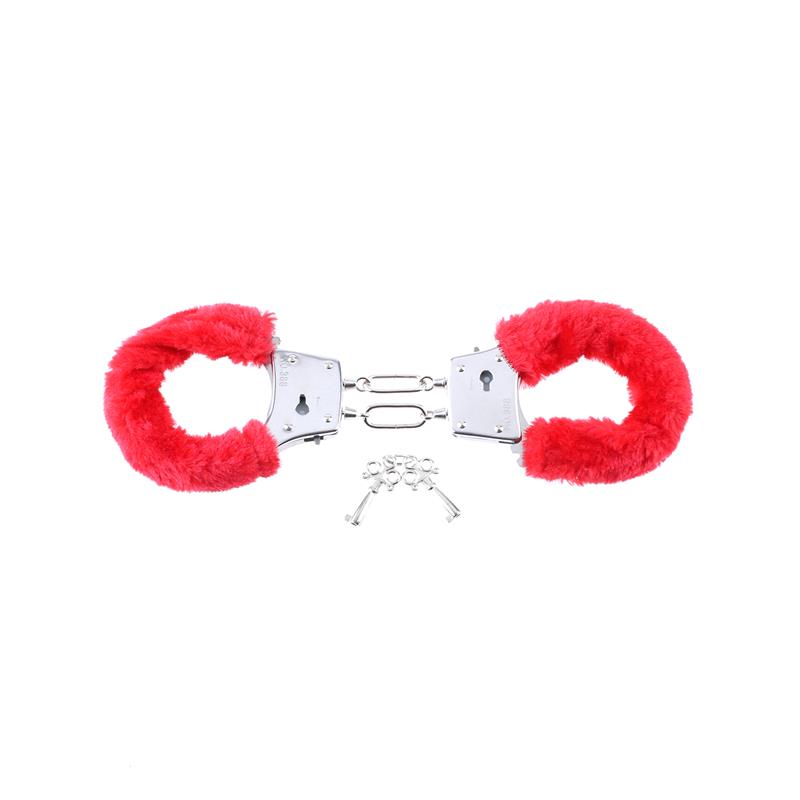 Beginners Furry Cuffs Red