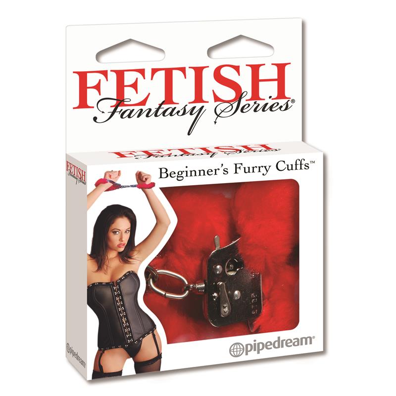 Beginners Furry Cuffs Red