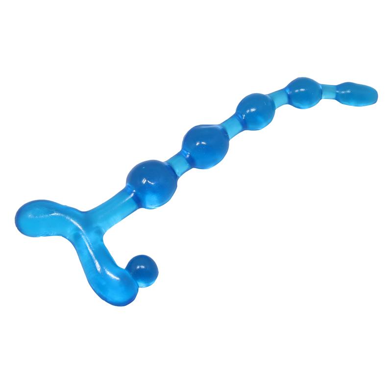 Bendy Twist Anal Beads Blue