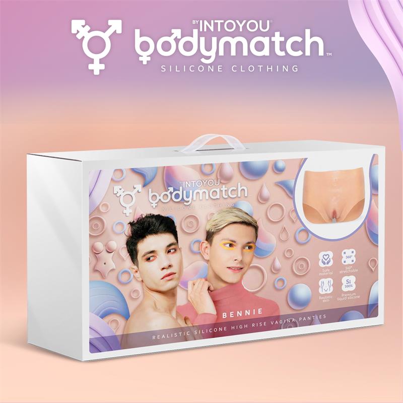 Bennie Realistic Vagina and Anus Panties Liquid Silicone Size M