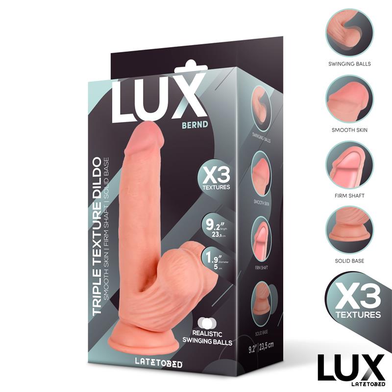 Bernd Triple Density Dildo with Swinging Balls 9.2