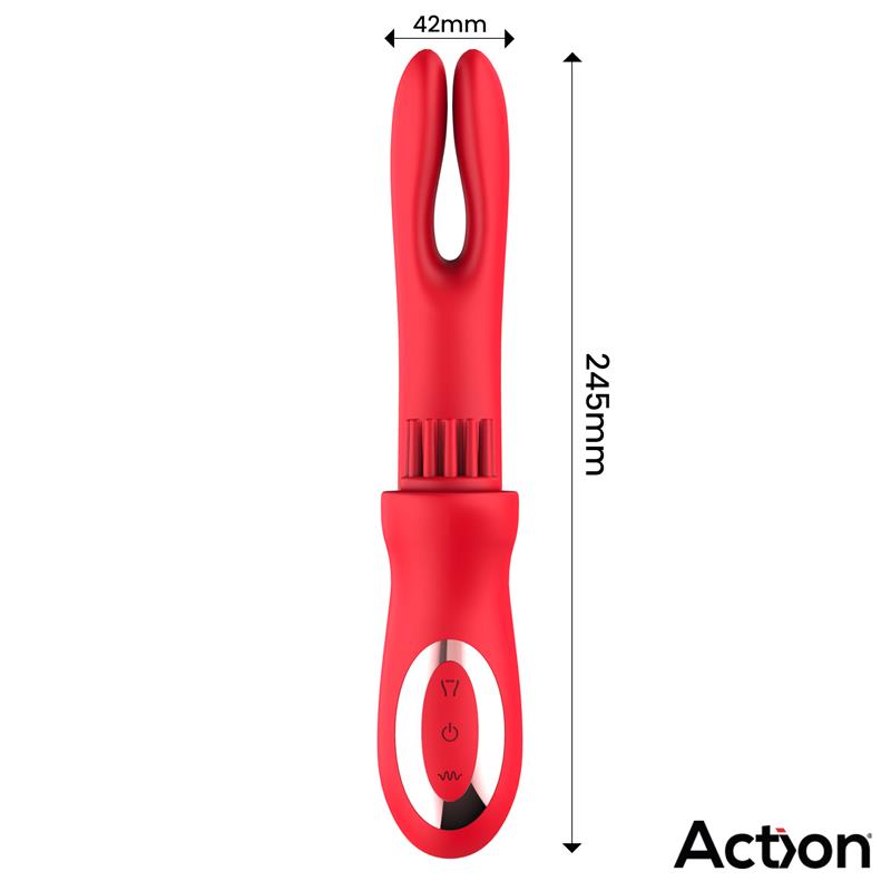 Bilma Vibe with Brushing Clit Stimulator and Alternating Function