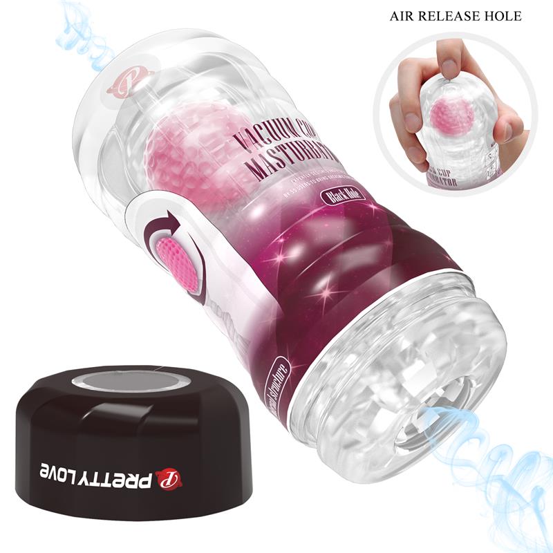Black Hole Ball-Rolling Masturbator Cup Pink