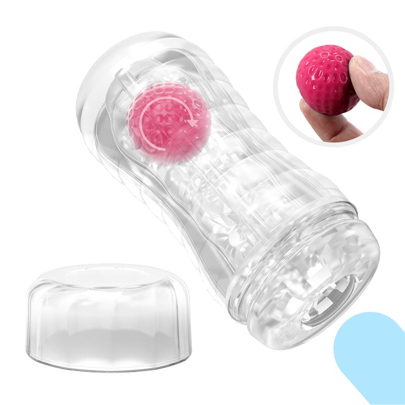 Black Hole Ball-Rolling Masturbator Cup Pink