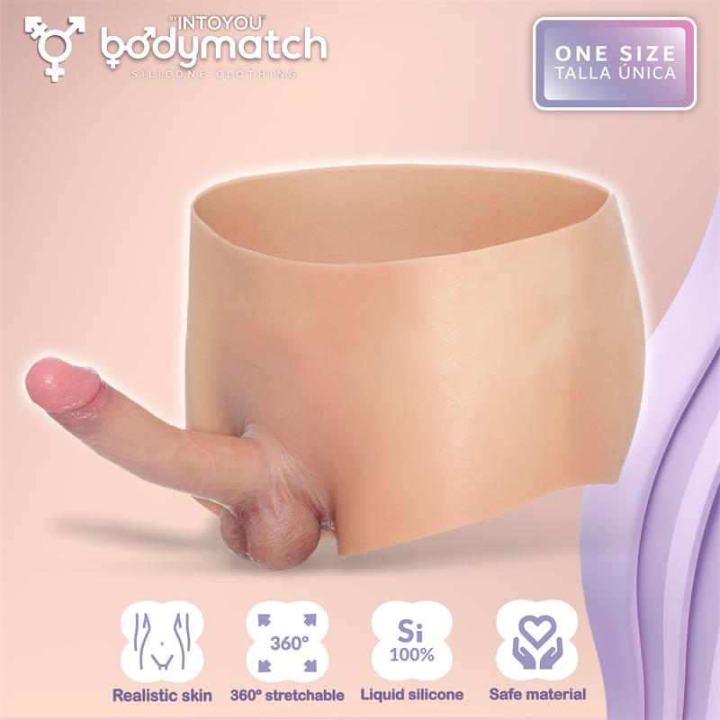 Blayke Boxer with 18 cm Built-in Penis Liquid Silicone One Size