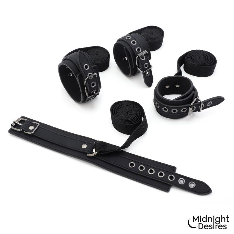 Bondage Set with Blindfold, Feather Tickle and Cuffs