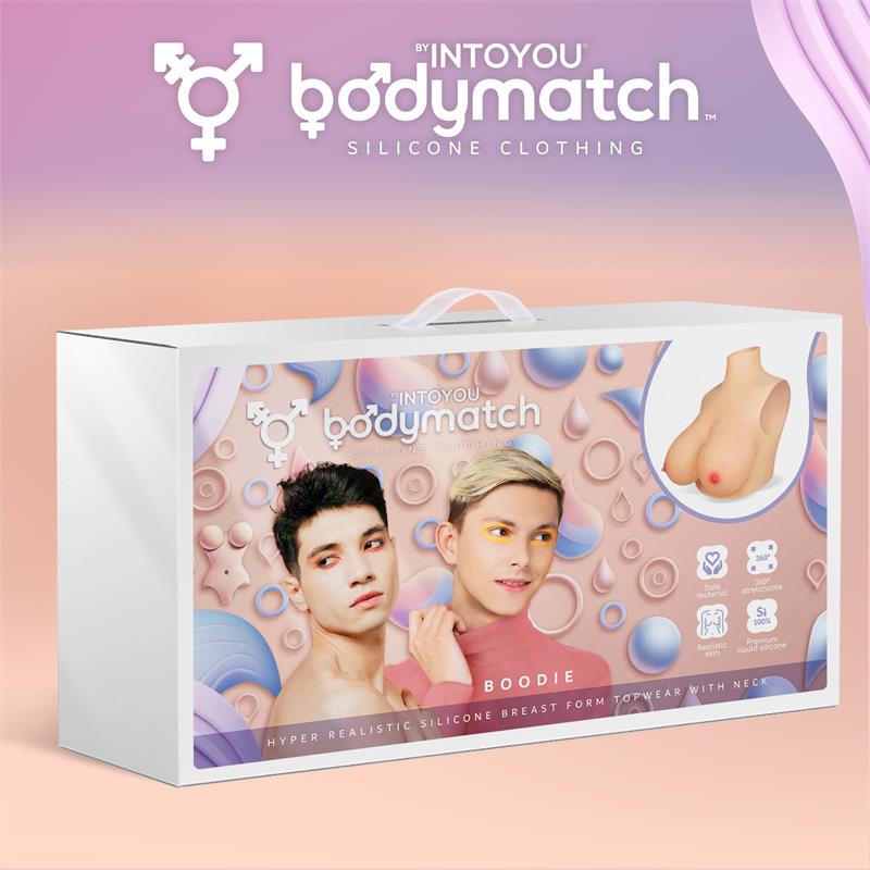 Boodie Realistic Breast Form E Cup Liquid Silicone