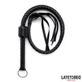 Braided Whip Black 116cm