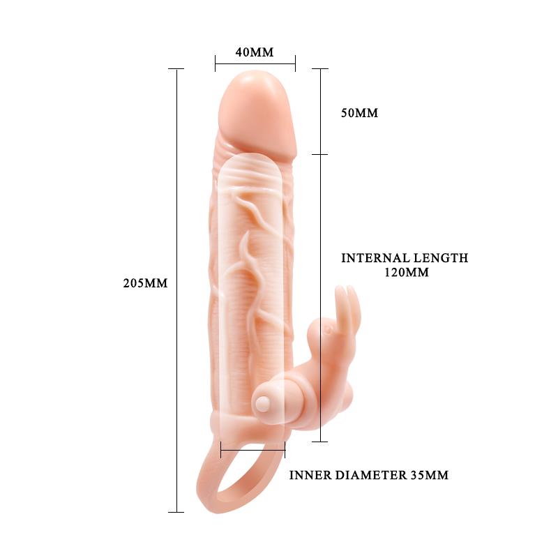Brave Man Penis Sleeve with Vibration