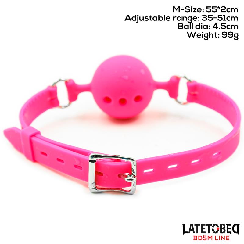 Breathable Silicone Ball Gag M - 4.5 cm