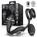 Bruce Prostate Massager 360º with Double Cockring with Vibration