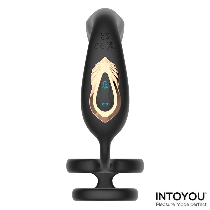 Bruce Prostate Massager 360º with Double Cockring with Vibration