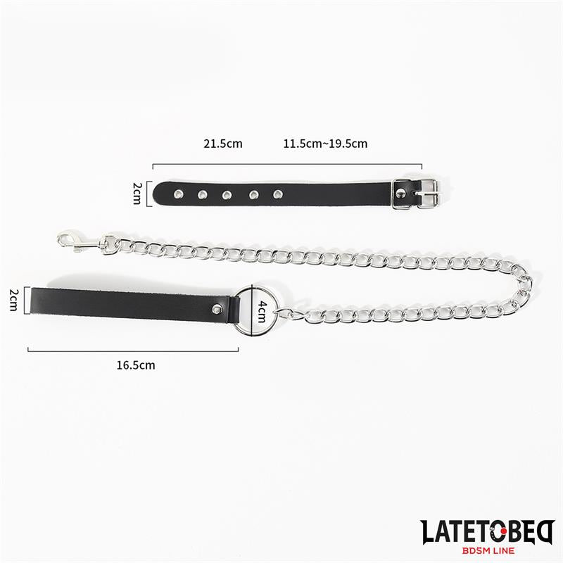 Buckle fastener Ring with Leash